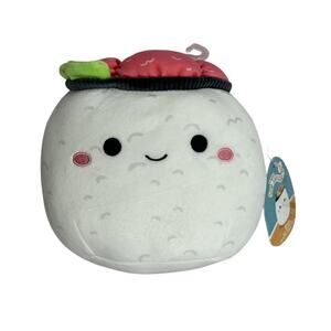 Squishmallows Super Soft Squeaky Crinkle Dog Toy Shun Cucumber Roll New